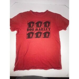 American‎ Eagle x Bob Marley Graphic T Shirt Red Reggae Music